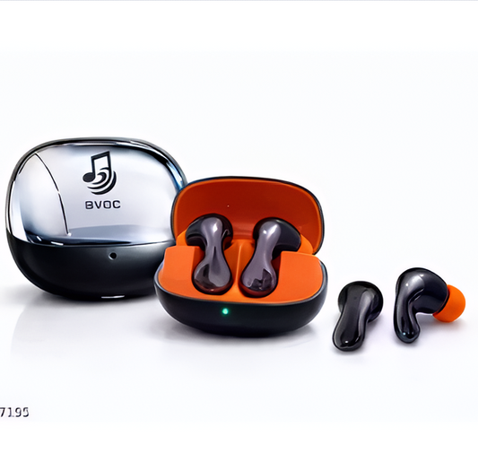 BVOC True Wireless Bluetooth Earbuds with Mic  Fast Charge  50H Playtime  Bluetooth 5.0  In-Ear Earphones