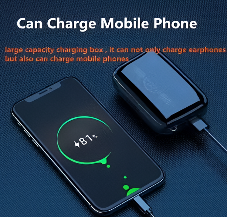 M 19 TWS Bluetooth 5.0 Wireless In Ear Earbuds Touch Waterproof LED Digital Display Bluetooth Headset (Black, True Wireless)