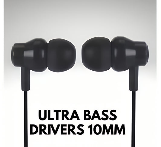 BT SPORTS Bluetooth Earphones Wireless Neckband | BT Sport Headset with Mic | 15H Playtime, Adjustable Fit, High Bass & Durable Braided Cable