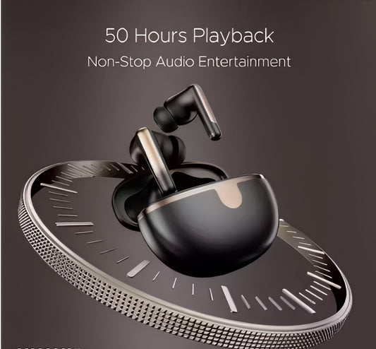 HellBeat 161 Elte ANC (2025), ANC(~35dB), 4Mics ENx Tech, 60 Hrs Battery, Fast Charge, Low Latency, IPX5, Bluetooth Earbuds, TWS Ear Buds Wireless Earphones with mic uniq Black