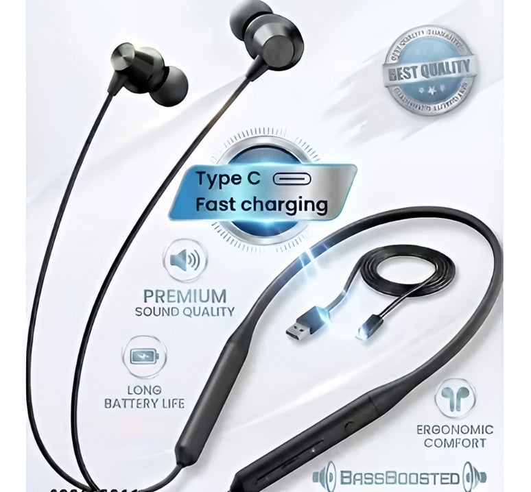 Z2 ANC Neckband Bullets-oneplus new- FAST CHARGING 3 Days Backup,High Quality Sound,Pure Bass bluetooth neckband wireless headphone earbuds true wireless tws NECKBAND ∥ RED Colour