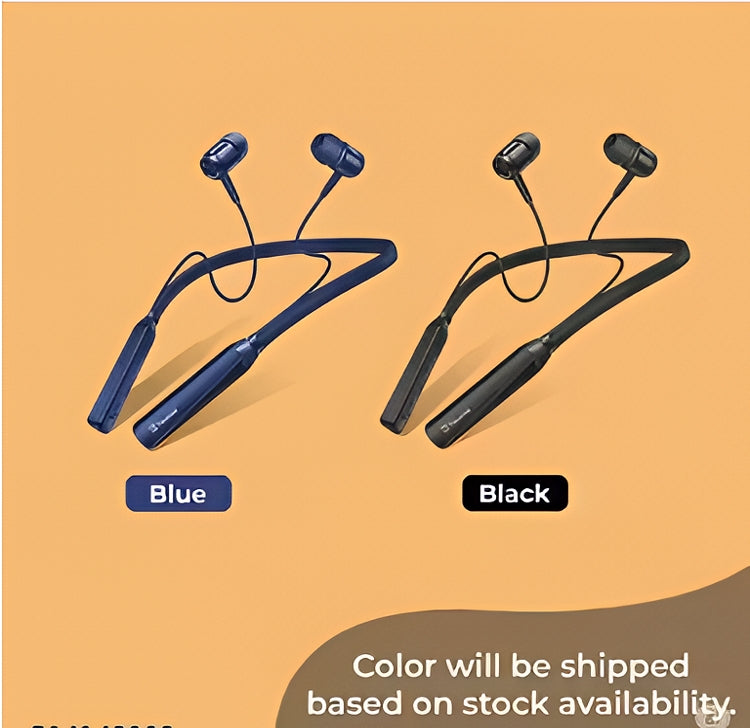 TP Troops Wireless in-Ear Neckband Bluetooth Earphones with 10mm Drivers, Rich Music Experience, Above 20 Hours Playtime, Type C Fast Charging, Neckband Earphones with Voice Assistant-Blue