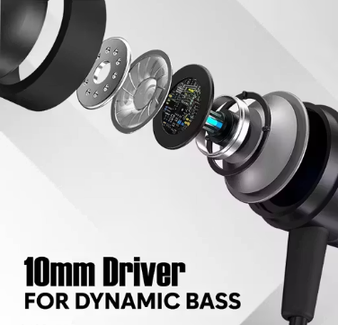 Signatize Wireless in-Ear Neckband Bluetooth Earphones with 10mm Drivers, Rich Music Experience, Above 20 Hours Playtime, Type C Fast Charging, Neckband Earphones with Voice Assistant-Black