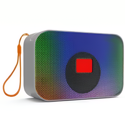 Wireless Portable Bluetooth Speaker with RGB Lights & 6H Playtime – Stereo Sound & Fast Charging